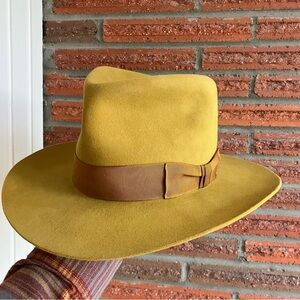 Vintage 80s Stetson 6X Last Drop Custom Refurb Indy-Style Hat Size 7 1/4